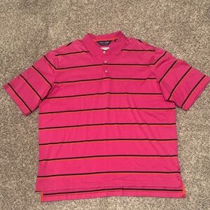 Polo Golf Pink Striped Polo XL